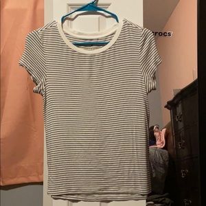 Black and white striped tee shirt
